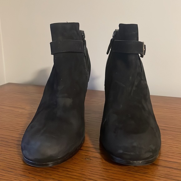 Black suede cole haan booties - Picture 3 of 5